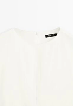 Massimo Dutti MIDI WITH BELT DETAIL - Day Dress - White -Massimo Dutti Shop 639db56322a54387b0426e2f26c94743