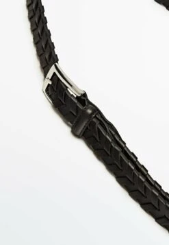 Massimo Dutti Braided Belt - Black -Massimo Dutti Shop 63e17001dc6249edab86f8dce37c3319