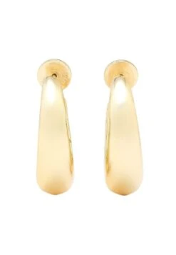 Massimo Dutti HOOP - Earrings - Gold-coloured
