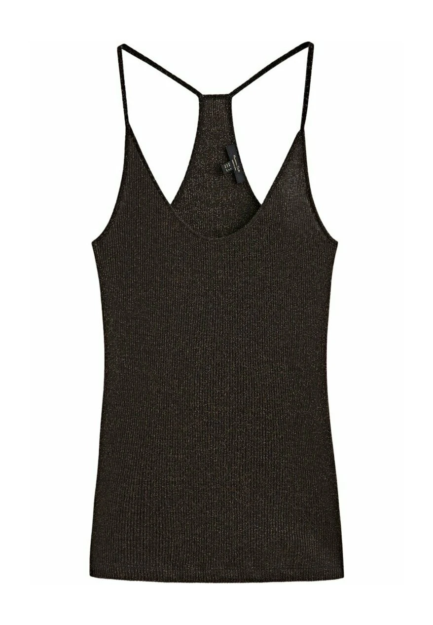 Massimo Dutti Strappy Shiny - Top - Brown 8 Massimo Dutti Strappy Shiny - Top - Brown - Image 6