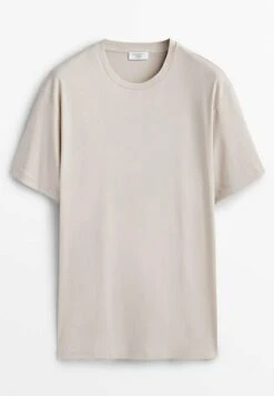 Massimo Dutti Studio -Short Sleeve - Basic T-Shirt - Beige 13 Massimo Dutti Studio -Short Sleeve - Basic T-Shirt - Beige -Massimo Dutti Shop 649c2340890c4988aa3d5cecc1e7c4c1