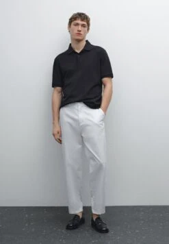 Massimo Dutti MICRO TEXTURED PIQUÉ POLO NECK - Polo Shirt - Dark Blue -Massimo Dutti Shop 64a498fb7c9f473aa45c5a2c64dfa65b