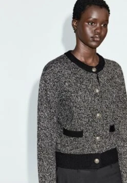 Massimo Dutti ELEGANT GOLD-TONED RHINESTONE BUTTONS - Cardigan - Black -Massimo Dutti Shop 64dc86bb5e1f4aff8ff00224b530aa1a