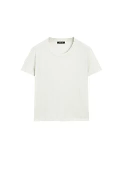 Massimo Dutti LIGHTWEIGHT SHORT SLEEVE - Basic T-shirt - White -Massimo Dutti Shop 64f26712ce624cf3ab2e90815b629a85 1