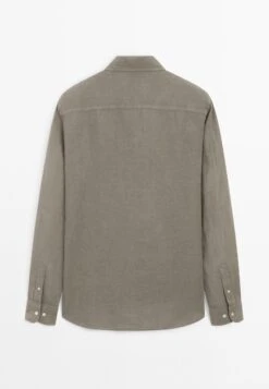 Massimo Dutti REGULAR FIT WITH POCKET DETAIL - Shirt - Grey -Massimo Dutti Shop 65535644174a4a49b08eeeeadd5a22ba