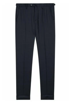 Massimo Dutti Windowpane Check - Suit Trousers - Blue