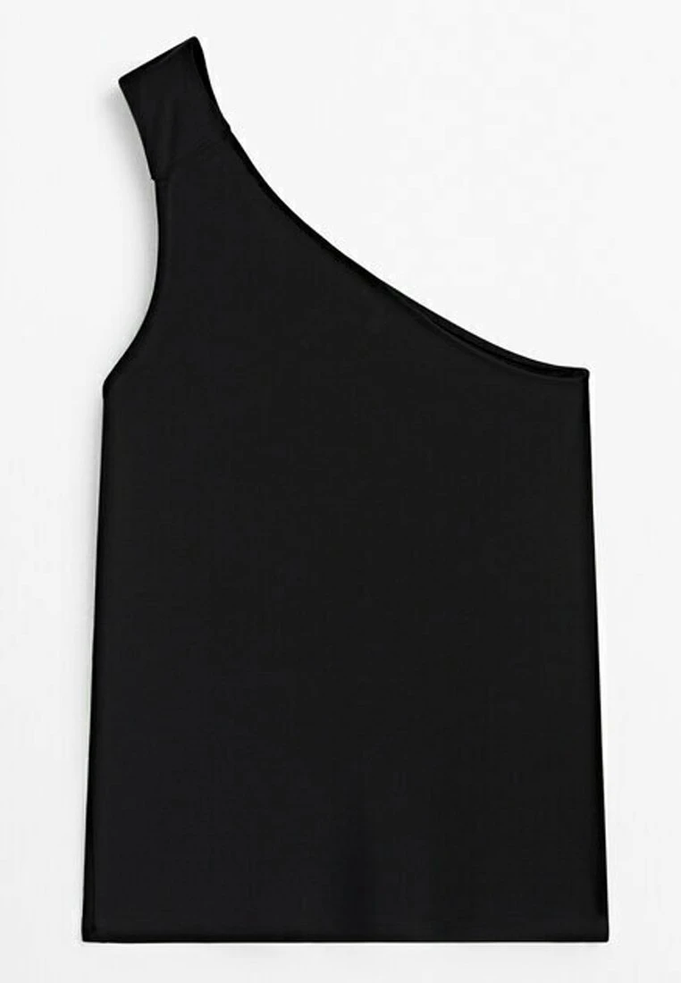 Massimo Dutti AsymmetricWith Piece Detail- Top - Black 5 Massimo Dutti AsymmetricWith Piece Detail- Top - Black - Image 3