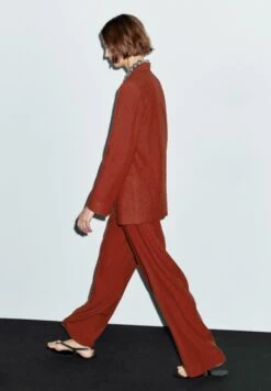 Massimo Dutti SHAWL COLLAR - Blazer - Mottled Red -Massimo Dutti Shop 659af99ba4644170977c17abc1e69efd