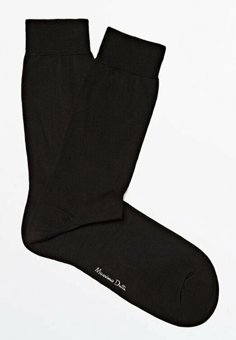 Massimo Dutti Plain Scottish- Socks - Black 6 Massimo Dutti Plain Scottish- Socks - Black - Image 4