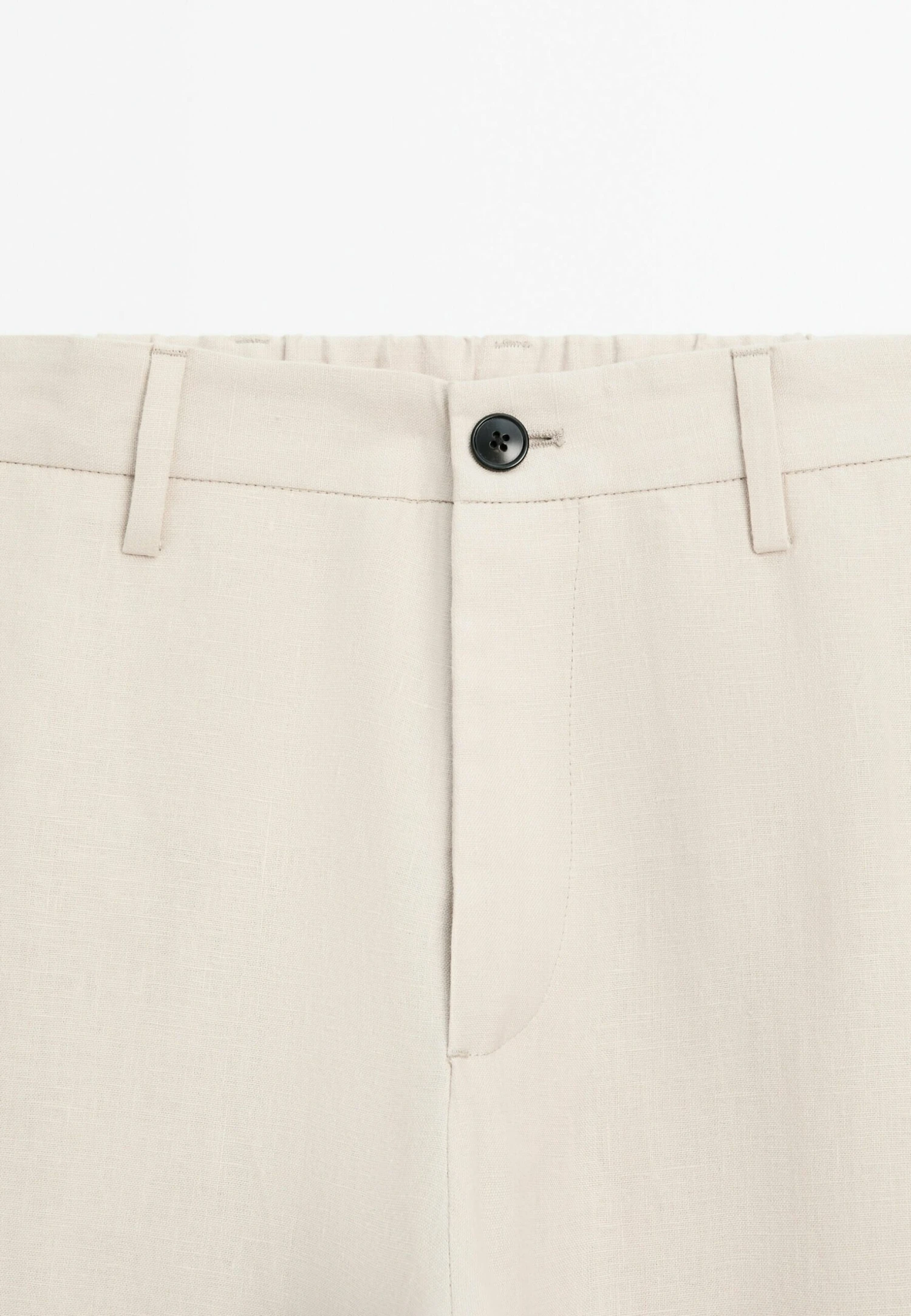 Massimo Dutti REGULAR FIT - Trousers - Sand 12 Massimo Dutti REGULAR FIT - Trousers - Sand - Image 10