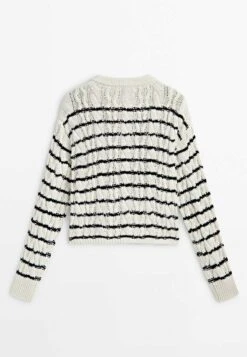 Massimo Dutti Striped Cable - Cardigan - Beige 17 Massimo Dutti Striped Cable - Cardigan - Beige -Massimo Dutti Shop 65ca51860d9247b587d9cc0d3db18b84