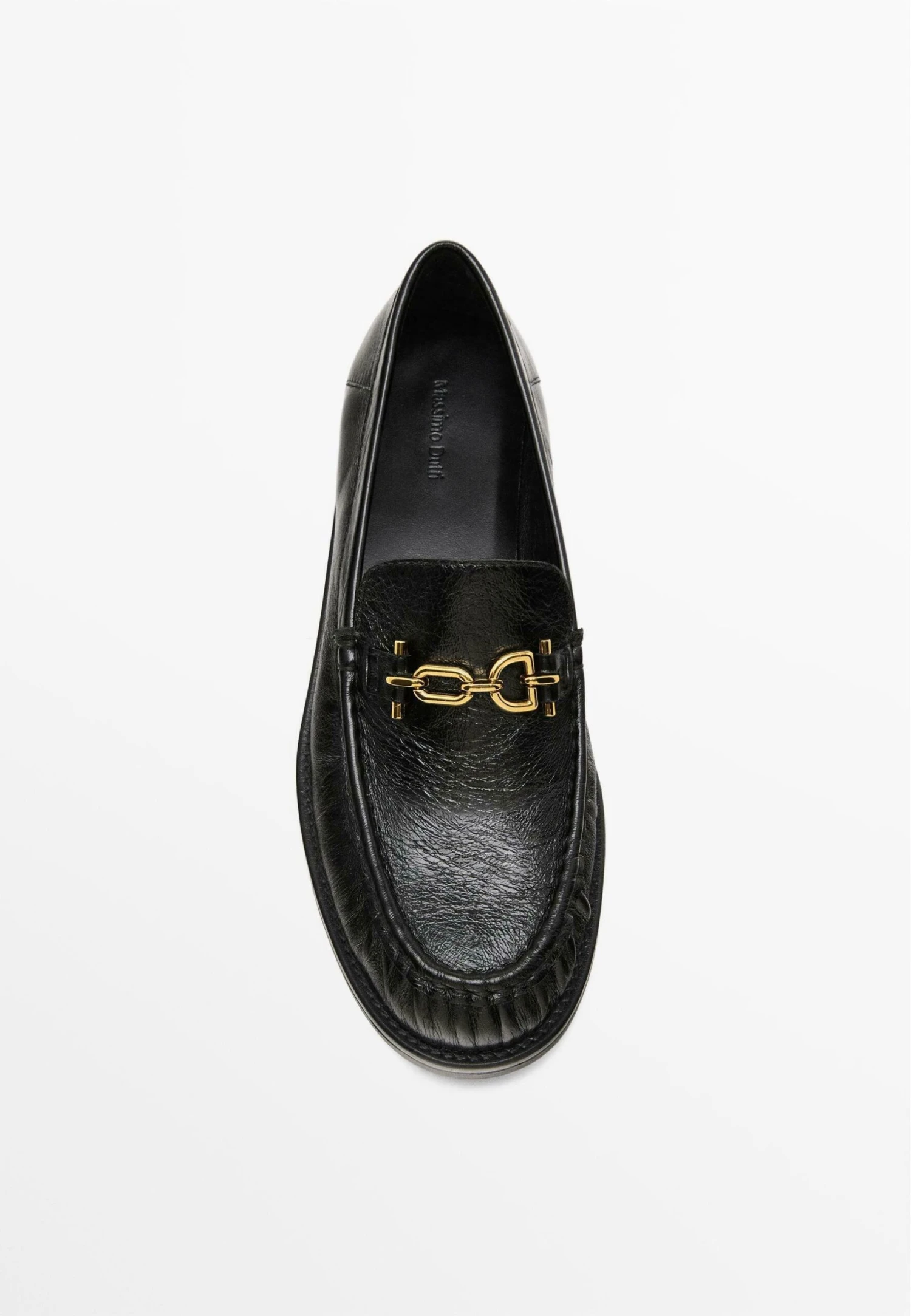 Massimo Dutti CRACKLED WITH DECORATIVE DETAIL - Slip-ons - Black 5 Massimo Dutti CRACKLED WITH DECORATIVE DETAIL - Slip-ons - Black - Image 3