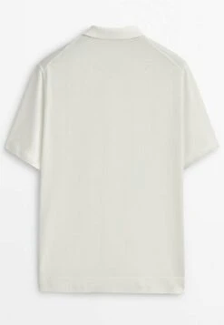 Massimo Dutti Studio - Blend - Polo Shirt - Beige -Massimo Dutti Shop 65dffb371cb14eaea34b4a035e28e7c3