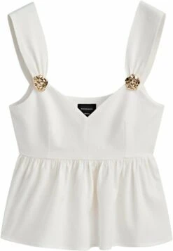 Massimo Dutti Studio - Peplum With Rhinestone Detail- Top - Beige 13 Massimo Dutti Studio - Peplum With Rhinestone Detail- Top - Beige -Massimo Dutti Shop 65ec8bb8e226466fa53e4d31d2af166e