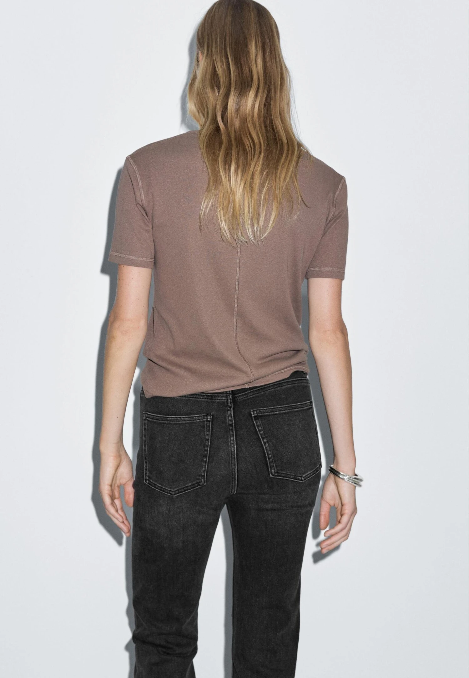 Massimo Dutti MID-RISE STRAIGHT-LEG - Straight Leg Jeans - Black 6 Massimo Dutti MID-RISE STRAIGHT-LEG - Straight Leg Jeans - Black - Image 4