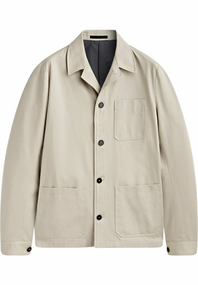 Massimo Dutti Studio - Micro Overshirt - Summer Jacket - Sand 8 Massimo Dutti Studio - Micro Overshirt - Summer Jacket - Sand - Image 6
