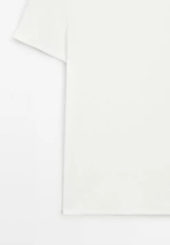 Massimo Dutti RIBBED HEAVY WEIGHT SHORT SLEEVE - Basic T-shirt - White -Massimo Dutti Shop 66603e18d7f74fc69ab07a9c4f8b9e78