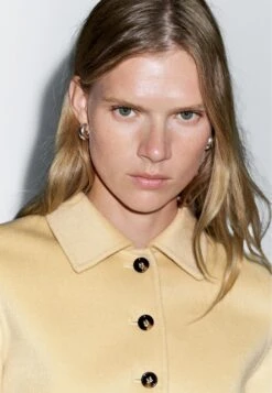 Massimo Dutti SHORT - Short Coat - Beige -Massimo Dutti Shop 667df1637cbf470890c02f4ea314f66b