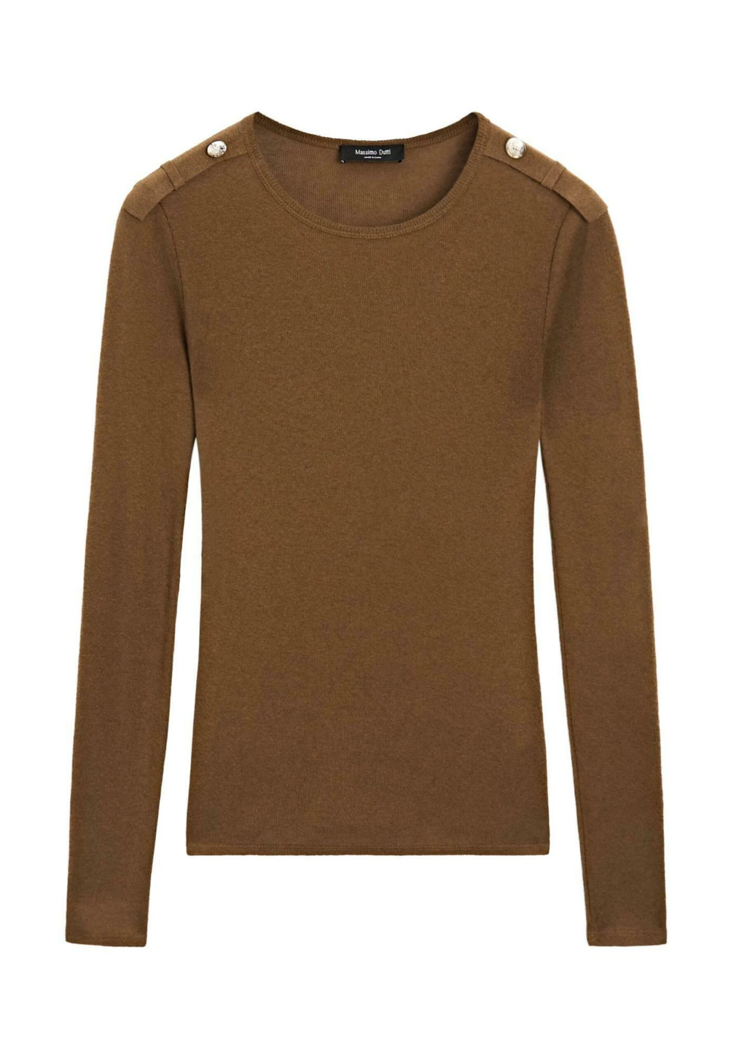 Massimo Dutti KNITWITH SHOULDER DETAIL - Jumper - Brown 8 Massimo Dutti KNITWITH SHOULDER DETAIL - Jumper - Brown - Image 6