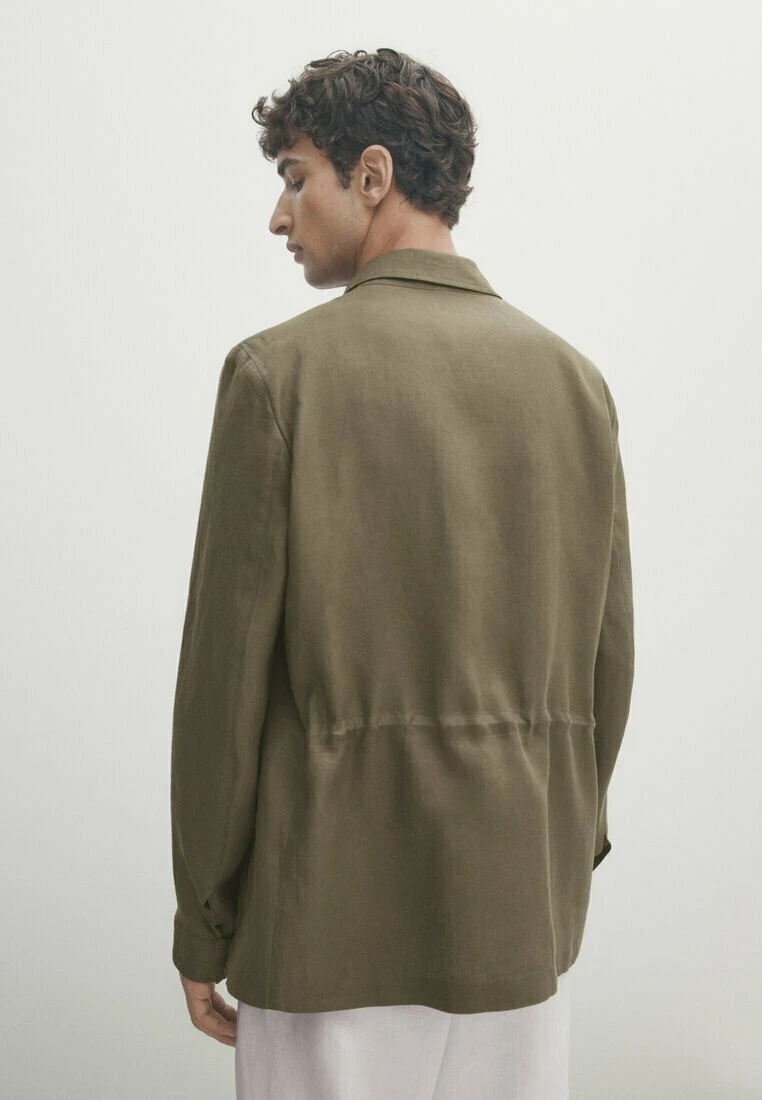 Massimo Dutti With Adjustable Waist - Summer Jacket - Beige 5 Massimo Dutti With Adjustable Waist - Summer Jacket - Beige - Image 3