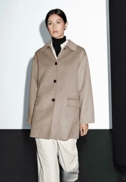 Massimo Dutti MEDIUM - Classic Coat - Brown -Massimo Dutti Shop 66a42cea9f124e0e9e4cee004a8052e6