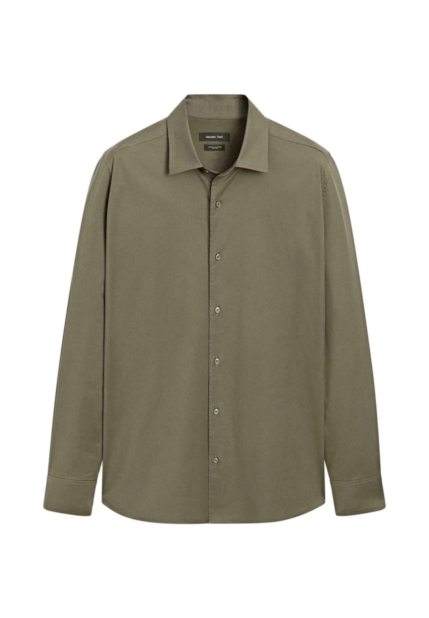 Massimo Dutti STRETCH COMFORT LONG SLEEVE - Shirt - Green 5 Massimo Dutti STRETCH COMFORT LONG SLEEVE - Shirt - Green - Image 3