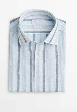 Massimo Dutti Two-Tone Striped - Shirt - Light Blue 20 Massimo Dutti Two-Tone Striped - Shirt - Light Blue -Massimo Dutti Shop 66abb356594645a4b43f81865ed9968c