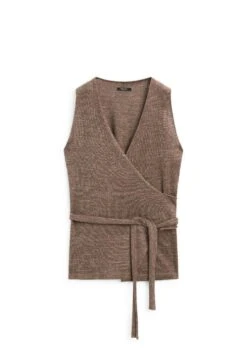 Massimo Dutti CROSSOVER V-NECK - Top - Brown 17 Massimo Dutti CROSSOVER V-NECK - Top - Brown -Massimo Dutti Shop 66c20d745310483faee89720163c519a