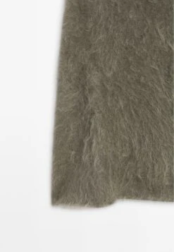 Massimo Dutti BRUSHED FINISH CAPE - Jumper - Mottled Dark Green -Massimo Dutti Shop 66d51e77c74147dfa2739de9875c4274