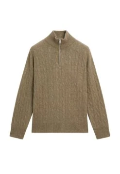 Massimo Dutti HIGH NECK WITH ZIP - Jumper - Grey -Massimo Dutti Shop 66f6701cad2147cca97a987ce9505891