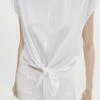 Massimo Dutti With Front Knot- Print T-Shirt - White -Massimo Dutti Shop 66fd227106964a7389ac0187d4aeb0a3