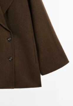 Massimo Dutti DOUBLE-BREASTED WITH - Short Coat - Mottled Dark Green -Massimo Dutti Shop 671c815556504bc9b49a2bc6c6df17ce