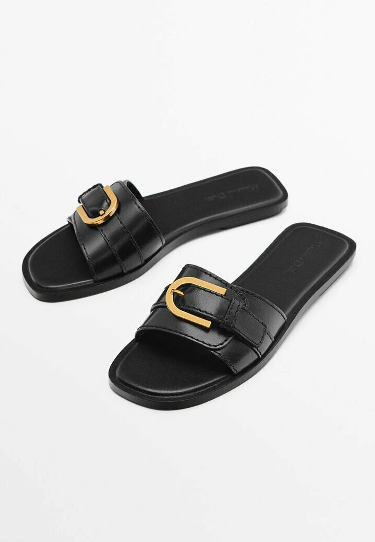 Massimo Dutti Flat - Mules - Black 4 Massimo Dutti Flat - Mules - Black - Image 2