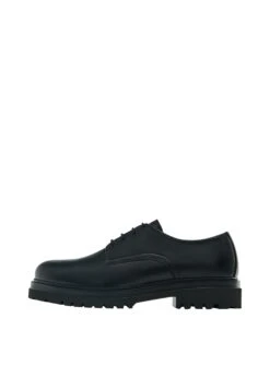 Massimo Dutti Derby - Lace-Ups - Black