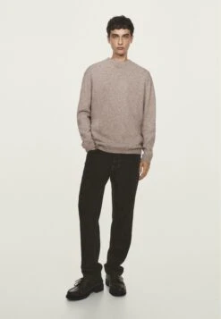 Massimo Dutti BLEND CREW NECK - Jumper - Beige -Massimo Dutti Shop 67d6f69b9063492c80cef59e510d9dcc