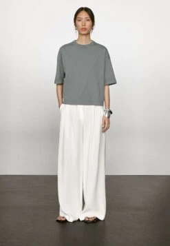 Massimo Dutti SHORT SLEEVE WITH CREW NECK - Basic T-shirt - Blue