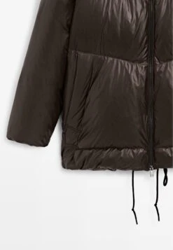 Massimo Dutti WATER-REPELLENT PUFFER WITH HOOD - Down Jacket - Dark Brown -Massimo Dutti Shop 67f7f871aa5947ee9123aed9a198aec6