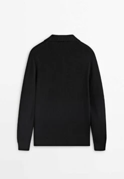 Massimo Dutti Textured- Polo Shirt - Black -Massimo Dutti Shop 6835e25352024ad69d94f54bb79cecdf