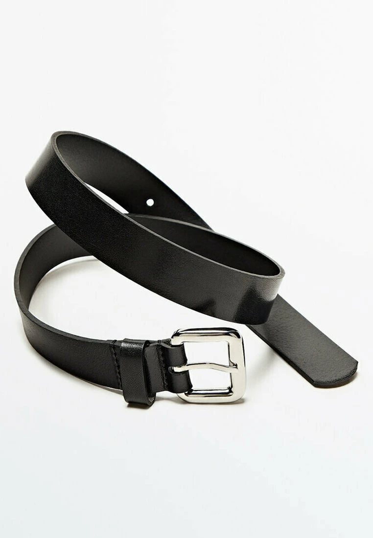 Massimo Dutti With Rectangular Buckle - Belt Business - Black 6 Massimo Dutti With Rectangular Buckle - Belt Business - Black - Image 4