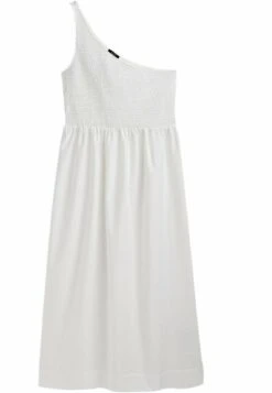 Massimo Dutti Asymmetric Poplin - Day Dress - White -Massimo Dutti Shop 68766ba8bdcf43019d2240de9b024832