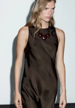 Massimo Dutti LONG HALTER NECK - Day Dress - Mottled Dark Brown 14 Massimo Dutti LONG HALTER NECK - Day Dress - Mottled Dark Brown -Massimo Dutti Shop 6884a21a90a241b0912fcf955dacd30c