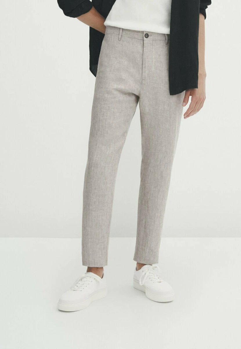 Massimo Dutti Tapered Fit - Chinos - Grey 3 Massimo Dutti Tapered Fit - Chinos - Grey