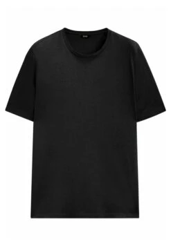 Massimo Dutti Short Sleeve - Basic T-Shirt - Black -Massimo Dutti Shop 68ae931bb49c4a909dd9cc7f1003c122