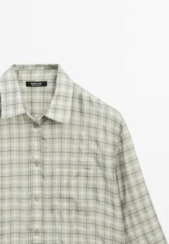 Massimo Dutti FLOWING CHECK GARMENT - Button-down Blouse - Grey 20 Massimo Dutti FLOWING CHECK GARMENT - Button-down Blouse - Grey -Massimo Dutti Shop 68c5ed50d1ab4189b3e2f2d224ddbe63