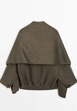 Massimo Dutti BLEND WITH SCARF - Bomber Jacket - Grey -Massimo Dutti Shop 68d44b7a87b5421ab95b06fc4e5aaad9