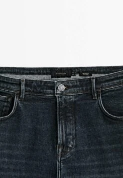Massimo Dutti Regular-Fit Dirty Wash- Straight Leg Jeans - Blue -Massimo Dutti Shop 6912e13c2b054bfb871fc75030a04687