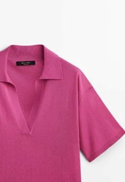 Massimo Dutti Polo Shirt - Pink -Massimo Dutti Shop 6946de04077e4229ac5d7815aaaf256a