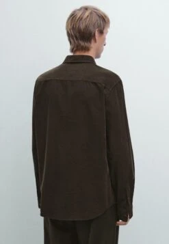 Massimo Dutti REGULAR FIT NEEDLECORD - Shirt - Dark Brown -Massimo Dutti Shop 695367a1d8c3496fabb731d8208fe09a
