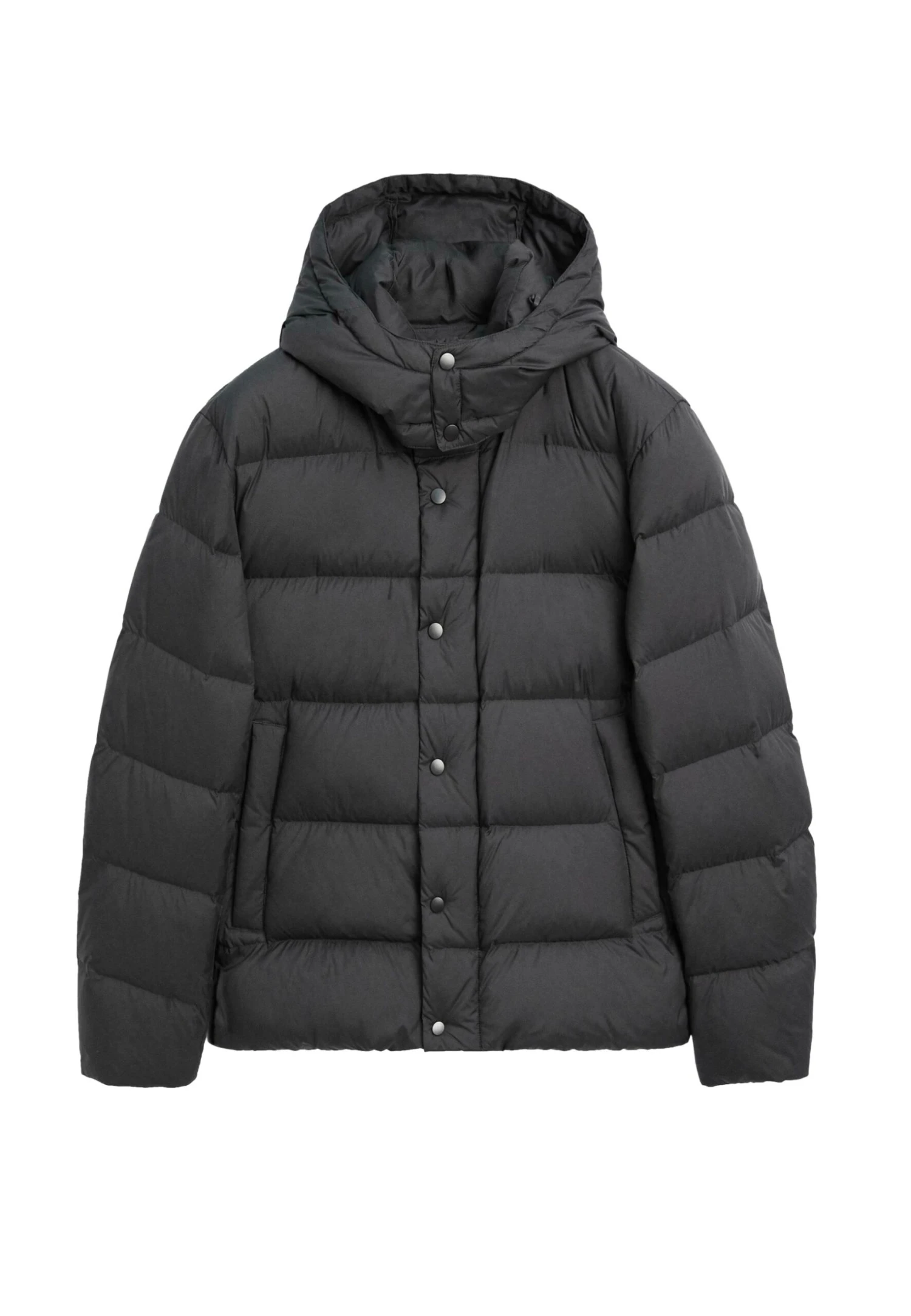 Massimo Dutti WATER-REPELLENT HOODED PUFFER - Down Jacket - Dark Grey 8 Massimo Dutti WATER-REPELLENT HOODED PUFFER - Down Jacket - Dark Grey - Image 6