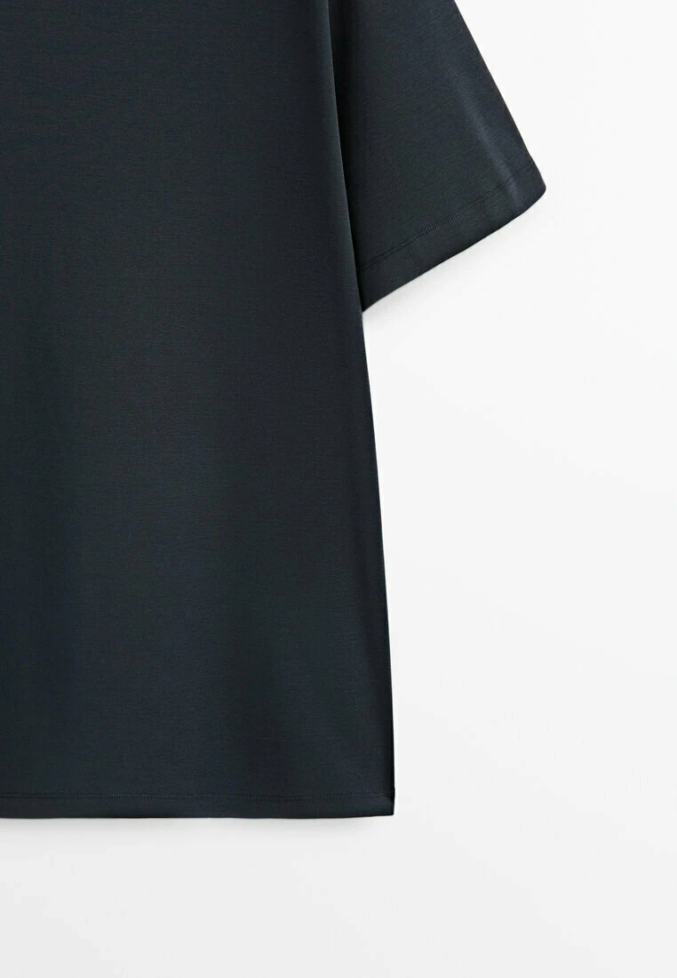 Massimo Dutti Studio -Short Sleeve - Basic T-Shirt - Dark Blue 12 Massimo Dutti Studio -Short Sleeve - Basic T-Shirt - Dark Blue - Image 10